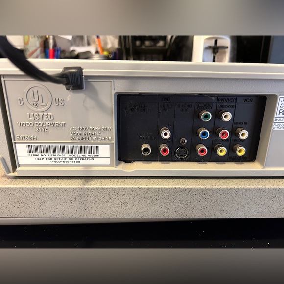 FUNAI SV2000 WV806 DVD Recorder & Player VCR Combo NO Remote- TESTED, WORKS - Picture 10 of 12